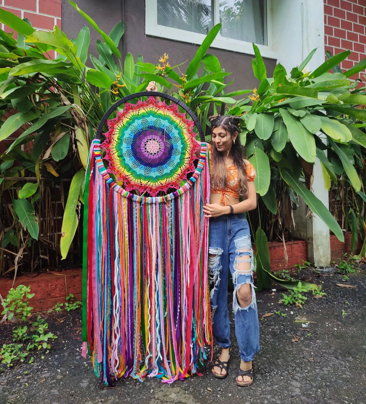 Colourful Mandala Crochet Dreamcatchers - Dare To Dream
