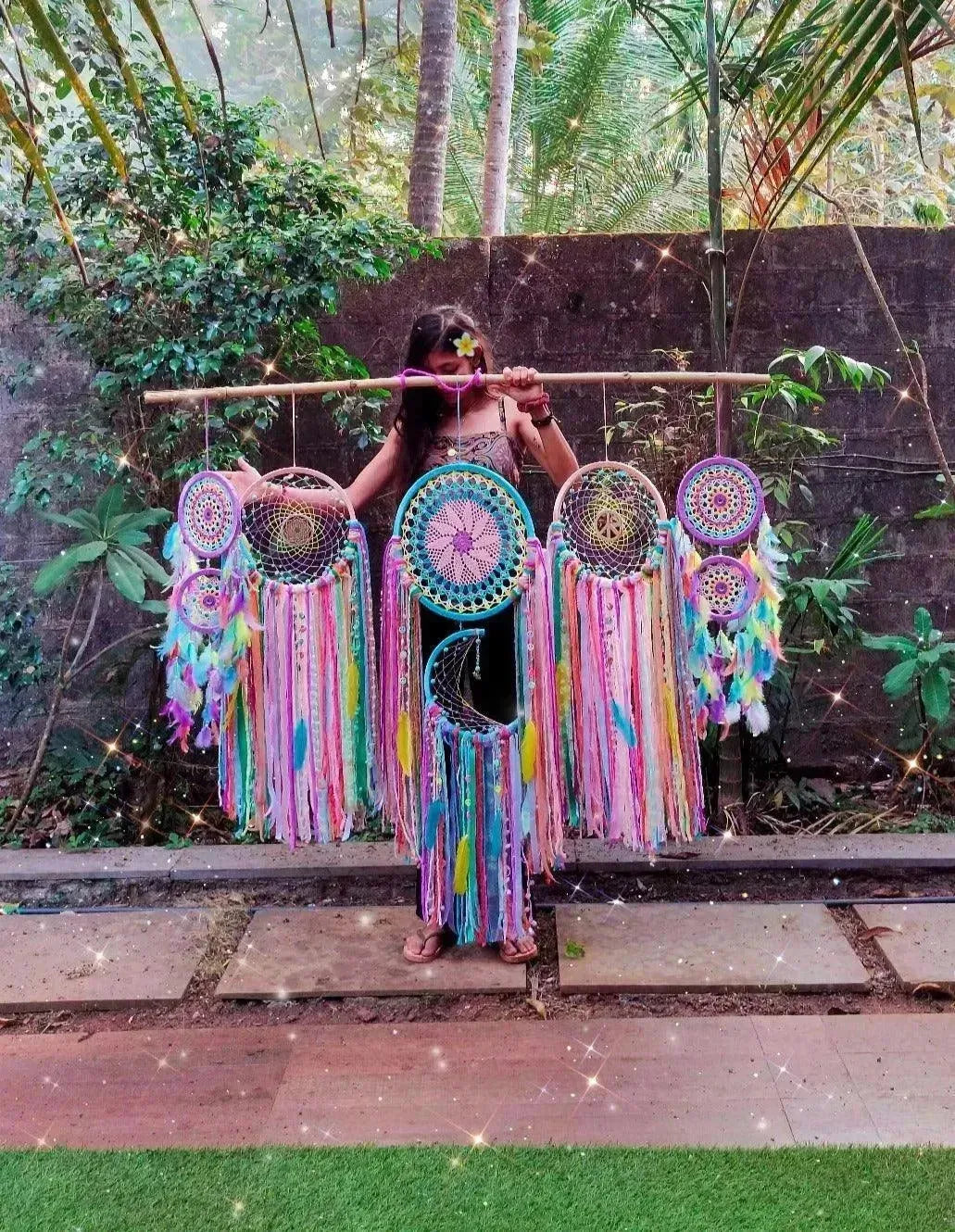 Pastel huge cluster dreamcatcher - Dare To Dream