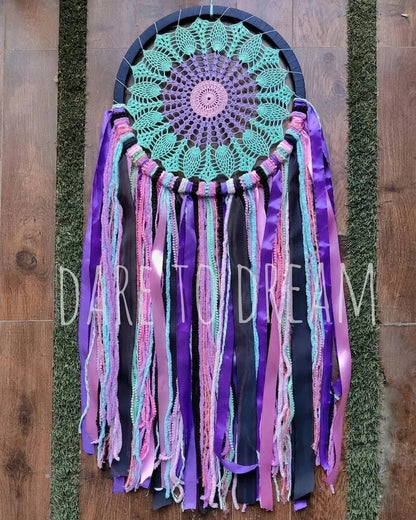 16 Inch Universe Crochet Dreamcatcher - Dare To Dream