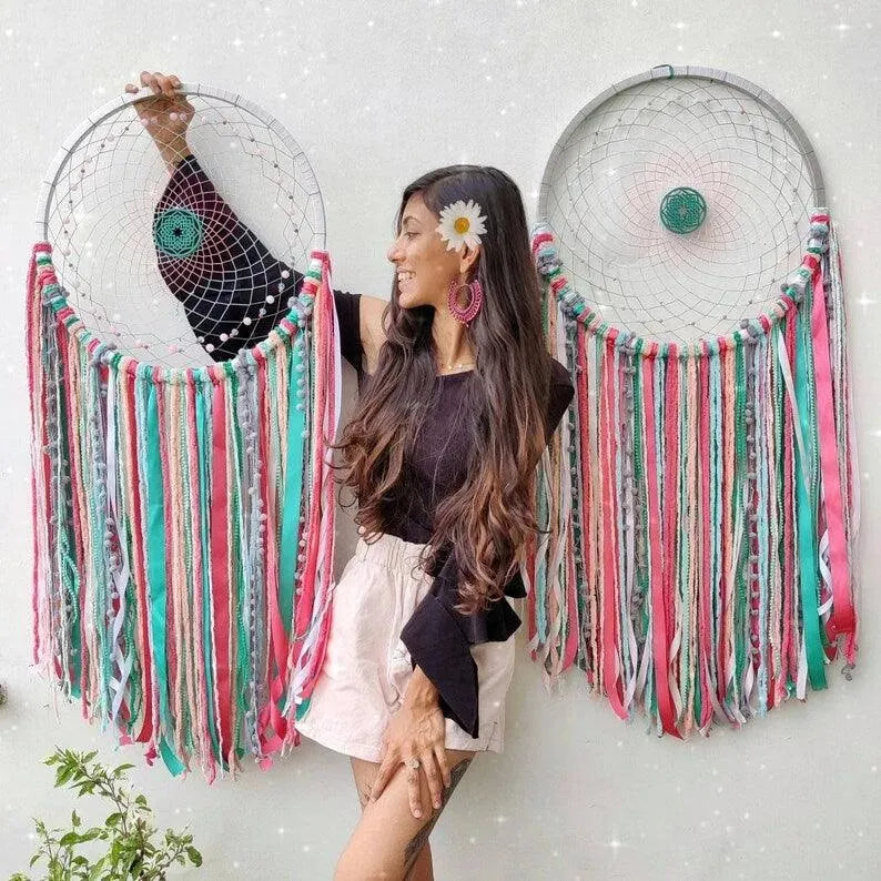 18 Inch Coral Reef Authentic Web dreamcatcher - Dare To Dream