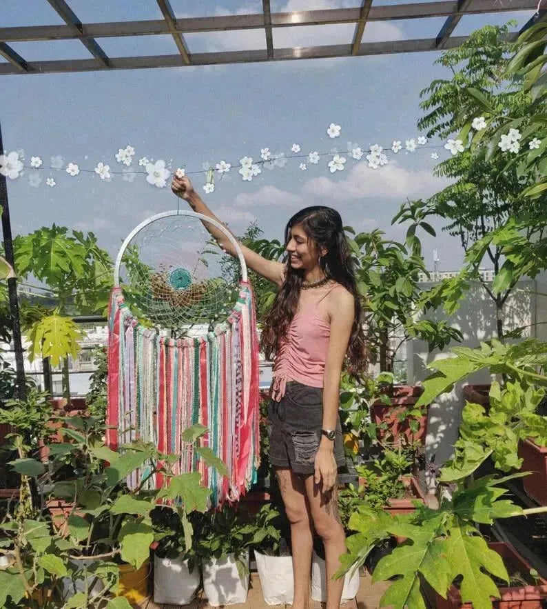 18 Inch Coral Reef Authentic Web dreamcatcher - Dare To Dream