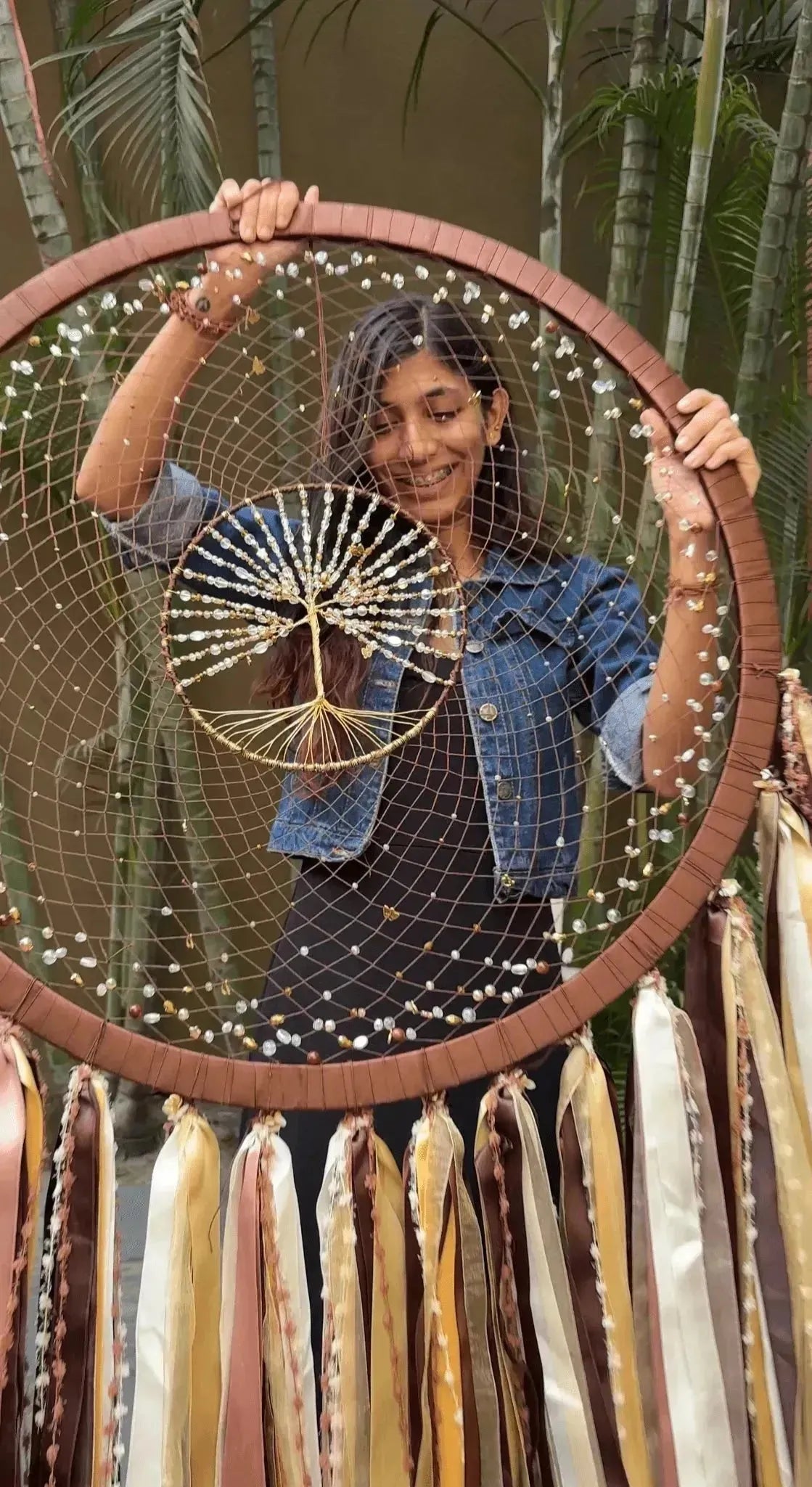 30 Inch Huge Tree of Life Boho Dreamcatcher - Dare To Dream