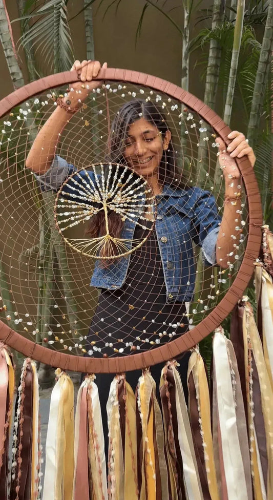 30 Inch Huge Tree of Life Boho Dreamcatcher - Dare To Dream