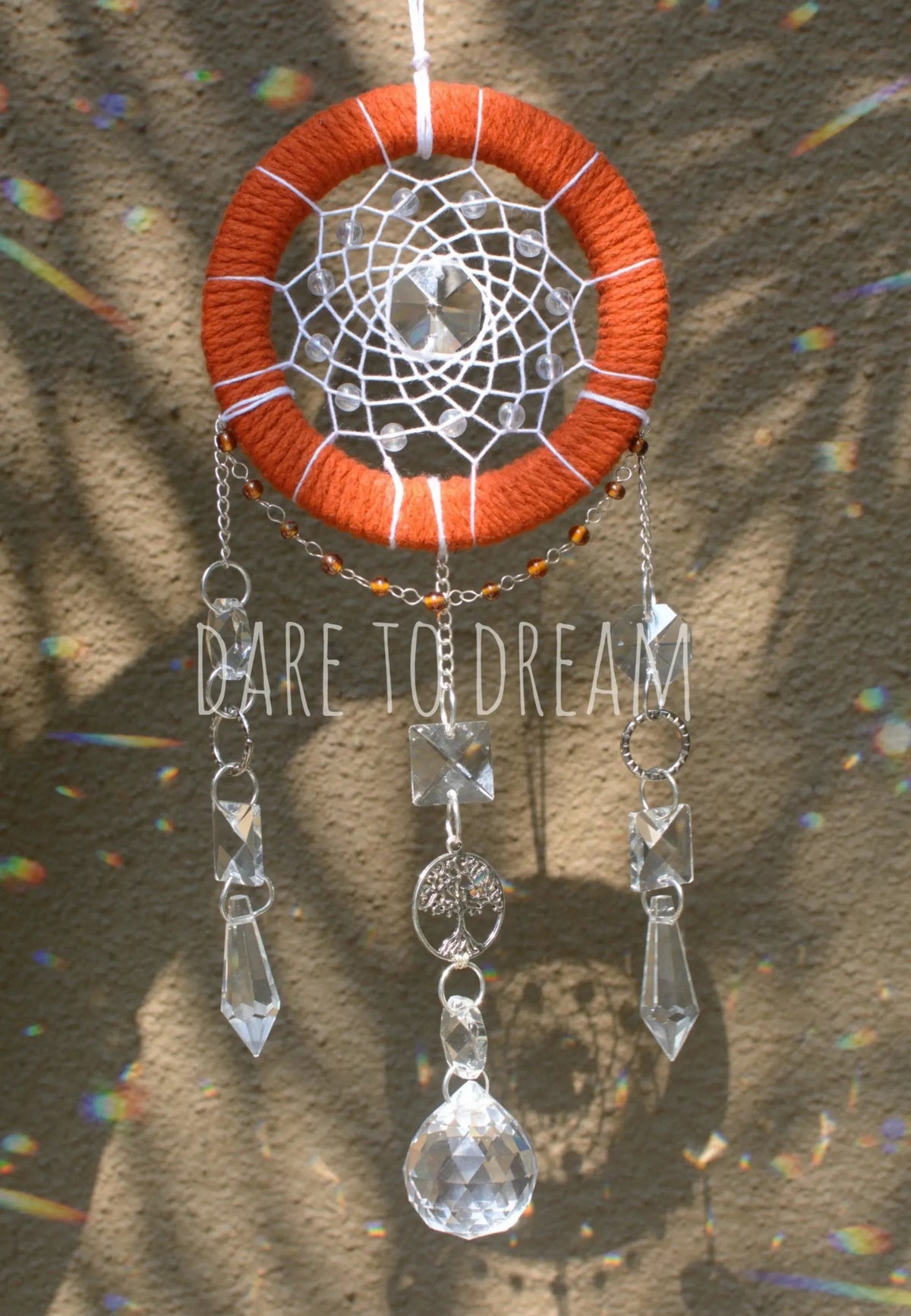 4" Orange Suncatcher - Dare To Dream