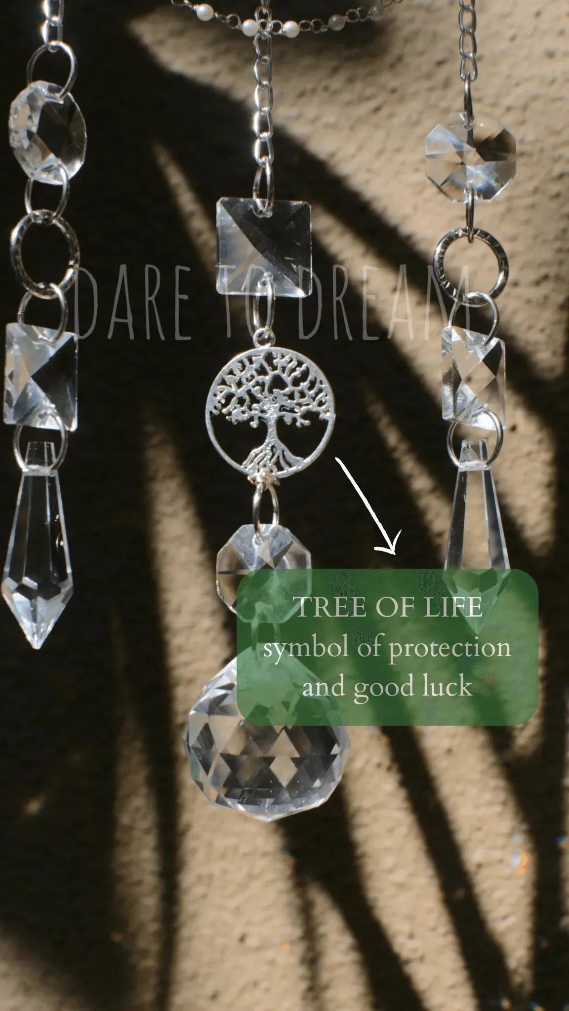 4" Rose Pink Suncatcher - Dare To Dream