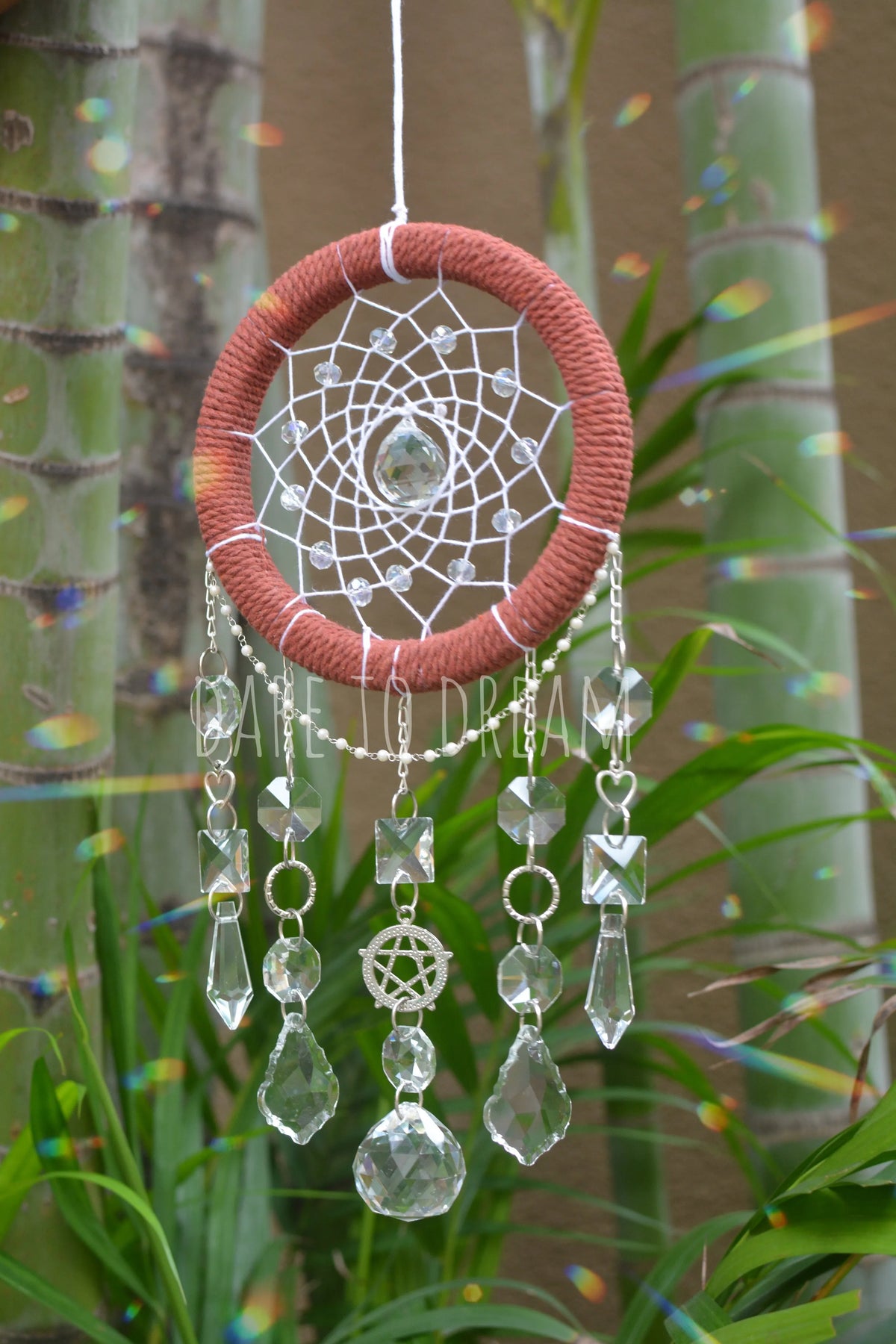5" Boho II Suncatcher (5 lines of crystals) - Dare To Dream