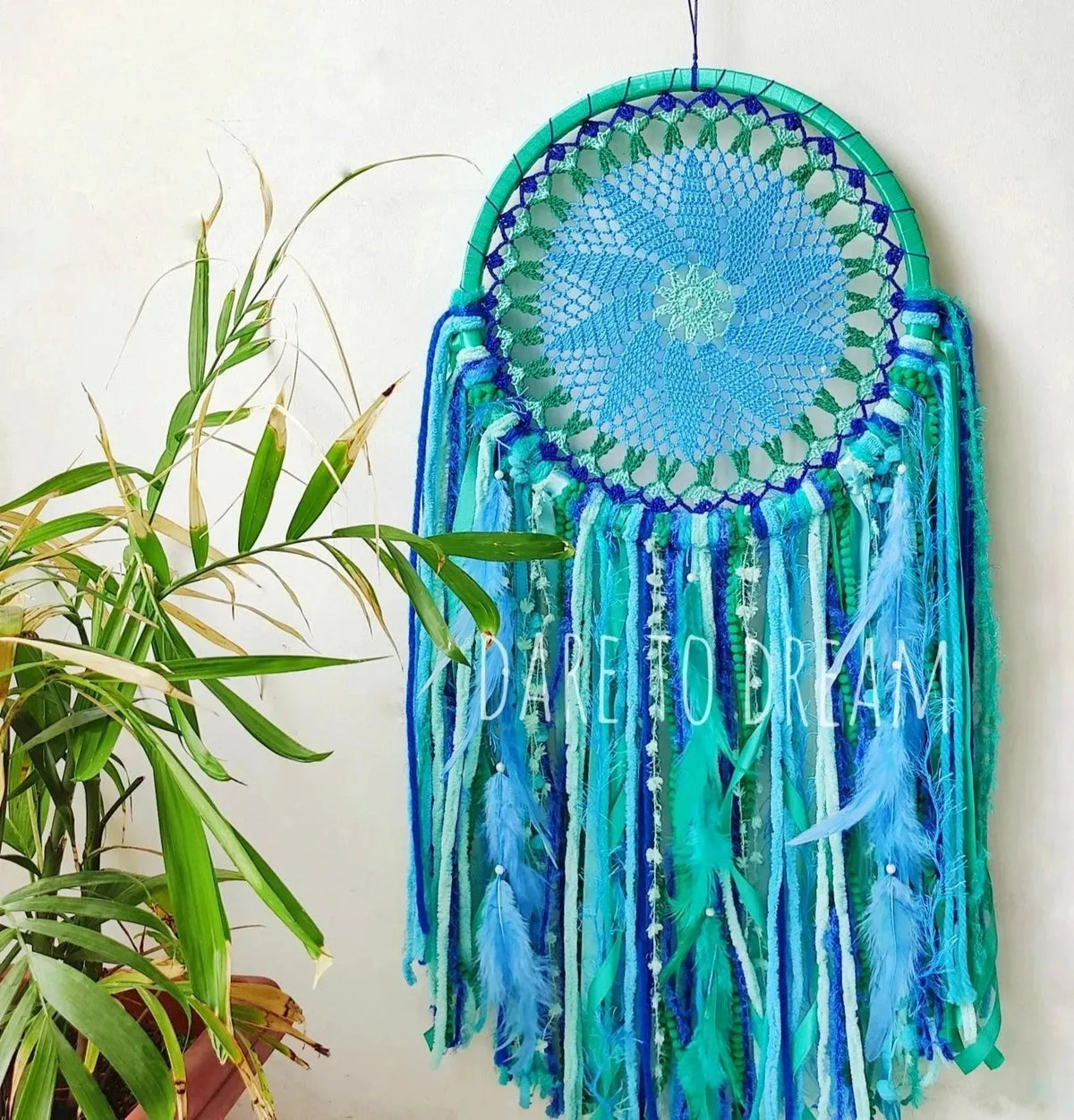 Blue Crochet Dreamcatchers - Dare To Dream