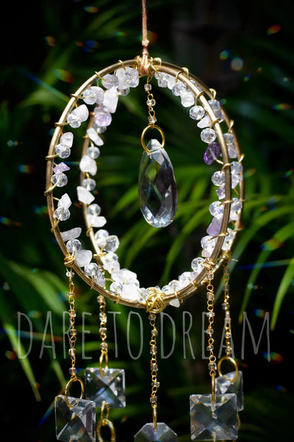 Crystal Golden Suncatcher - Dare To Dream