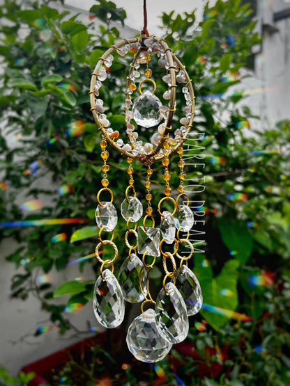 Crystal Golden Suncatcher ( Mini Version ) - Dare To Dream