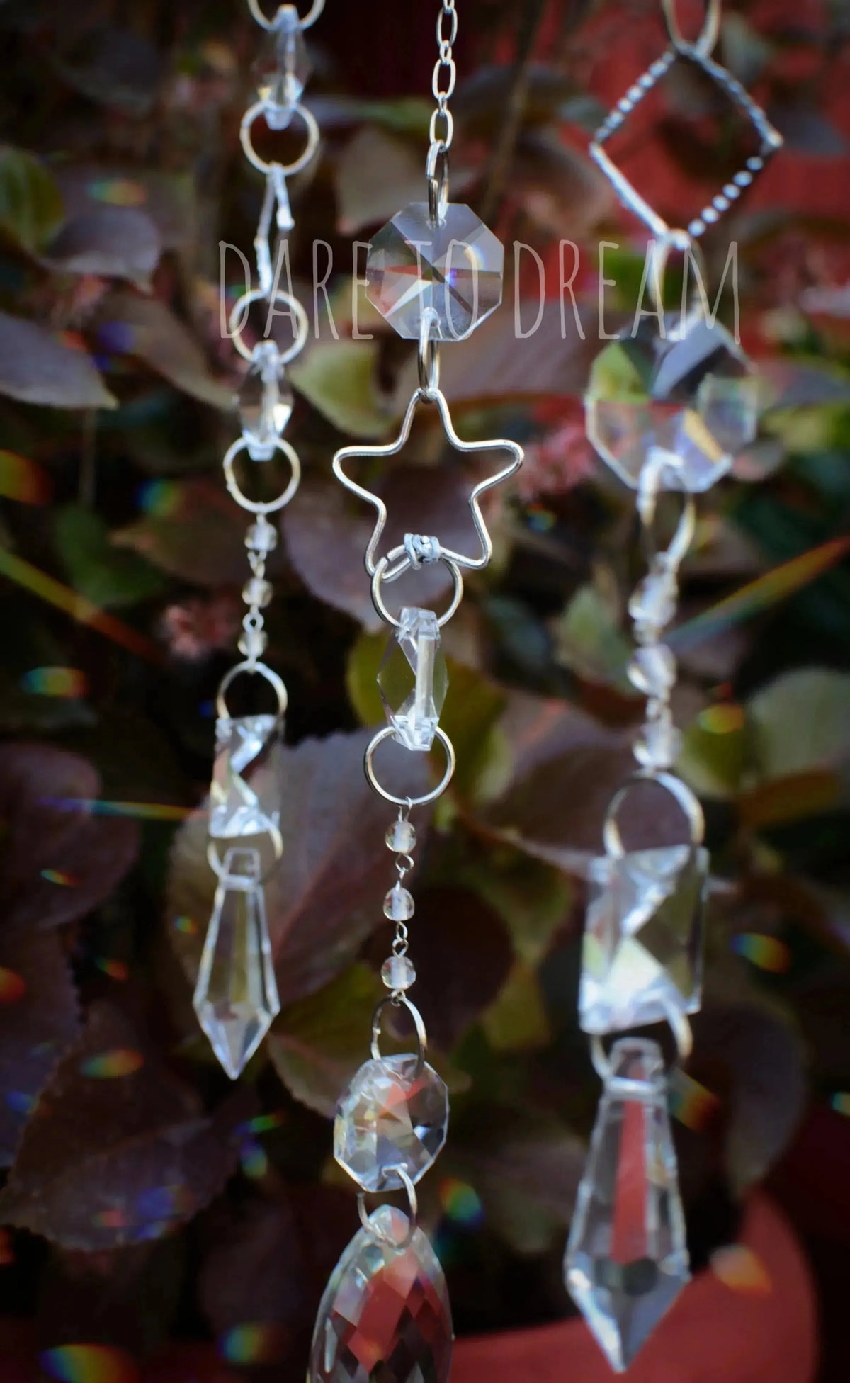 Silver Moon Stone Suncatcher - Dare To Dream