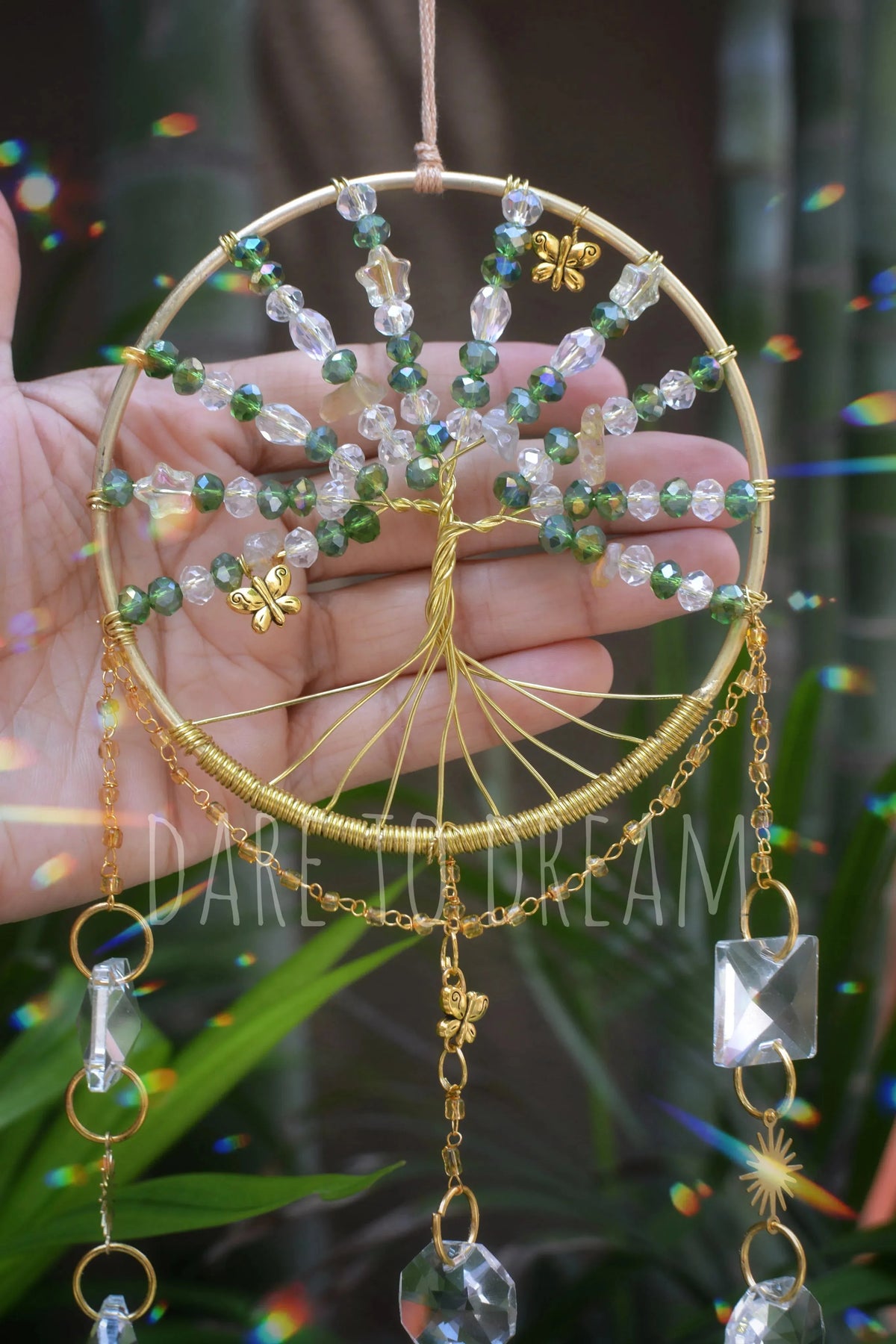 Tree of life Suncatcher - Green - Dare To Dream